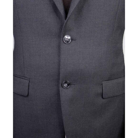 Calvin Klein SLIM 38R Wool Stretch Gray 2 Button Blazer Jacket Sport Coat - Picture 3 of 13